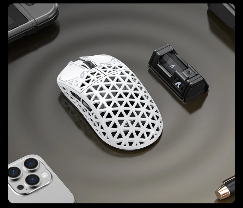 ATTACK SHARK R5 Tri-mode Ultra Wireless Gaming Mouse Carbon Fiber 8K ,PAW3950MAX ,8000Hz Wireless Polling Rate, DPI up to 42000