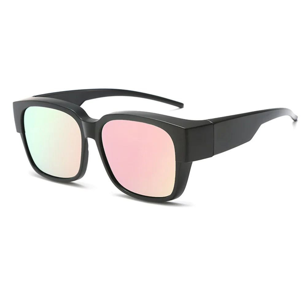 New Fashion Polarized Sunglasses Cover Over Myopia Prescription Glasses Portable Men Women Vintage Fishing Driving Eyewear