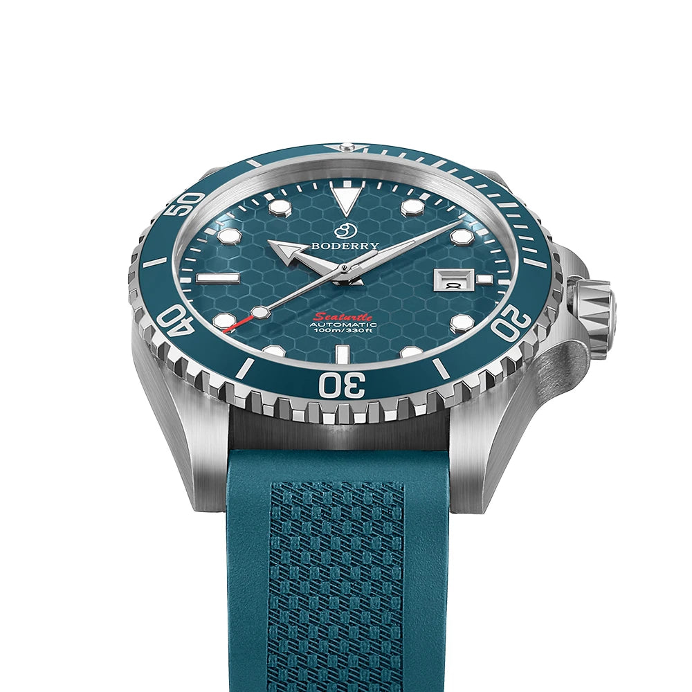 Boderry Seaturtle Titanium Diver Watch Men Luxury Bronze Watches Automatic Mechanical Wristwatch Sport 200M Waterproof Luminous