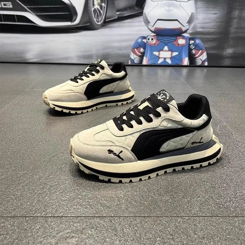 Casual Shoes Men's Sports Shoes Summer Casual Thick Soled Men's Shoes Soft and Comfortable Non-slip Outdoor Fashion Board Shoes