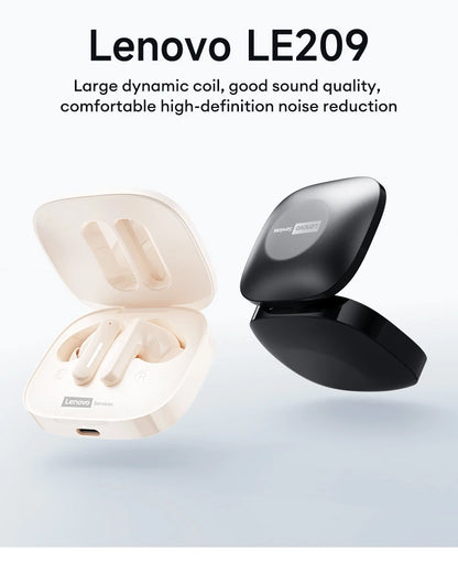 Choice Lenovo LE209 Gaming Headset Wireless Bluetooth 6.0 Sports Headset 35H Battery Life Waterproof ANC Noise Reduction Earbuds