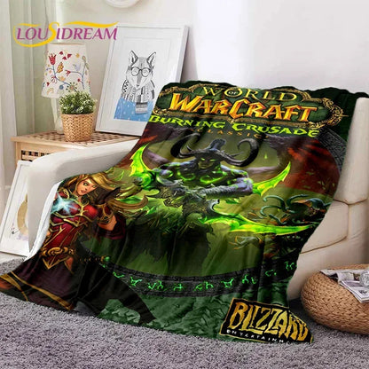 WOW, World of Warcraft Demon Hunter, Lich King igraće 3D mekane deke, prekrivač za piknik, krevete, sofu, dom, spavaću sobu, dječje poklone