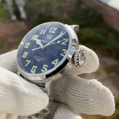 STEELDIVE SD1903 Big 46.5mm Steel Case C3 Luminous 200M Waterproof Sapphire Glass with AR Coating NH35 Mechanical Men Watches