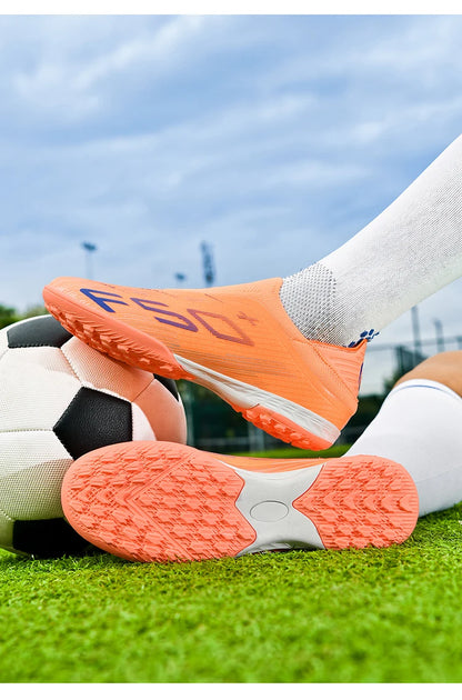 Nuevas botas de fútbol para hombre, tacos para césped, futsal, cómodas, ultraligeras, FG, antideslizantes, para interior y adultos
