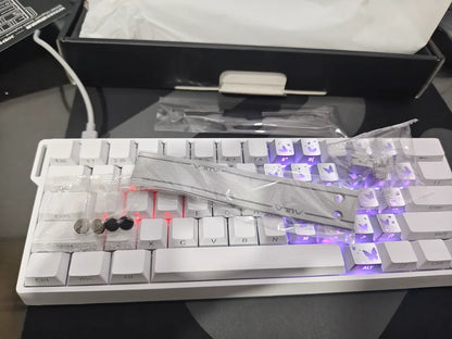 AULA WIN60 HE Magnetic Keyboard 21 Keys Butterfly Keycaps Wired 8K Return RGB Hotswap Customized E-sports Gaming Keyboard