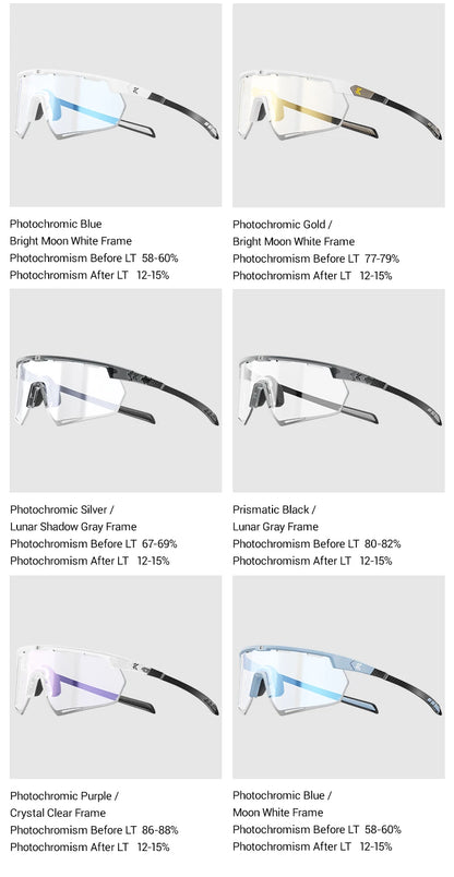 Kapvoe Real Carbon Fiber Cycling Glasses Sunglasses for Men Lightweight Photochromic UV400 MTB Bike Bicycle Sports Eyewear