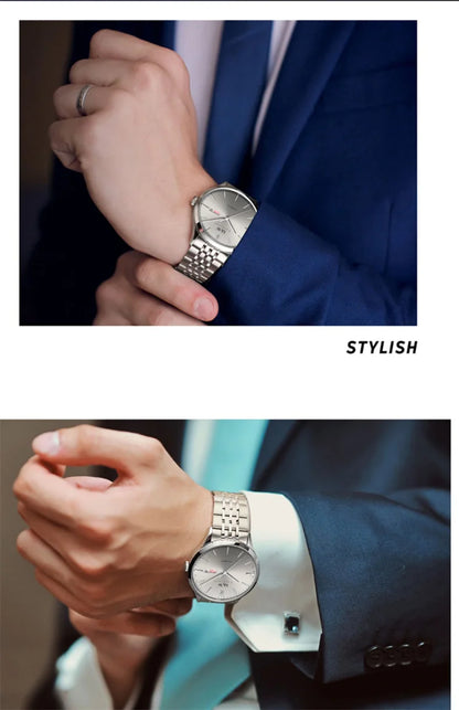 Carnival High-end Series I&W Brand Automatic Mechanical Watches Men Waterproof Watches 316L Steel Sapphire Business Men's Watch
