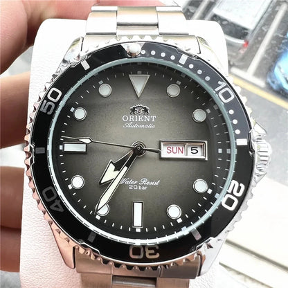 Orient Automatic Diver Watch Men 200M Waterproof Multi-Color Dial Stainless Steel Wristwatch