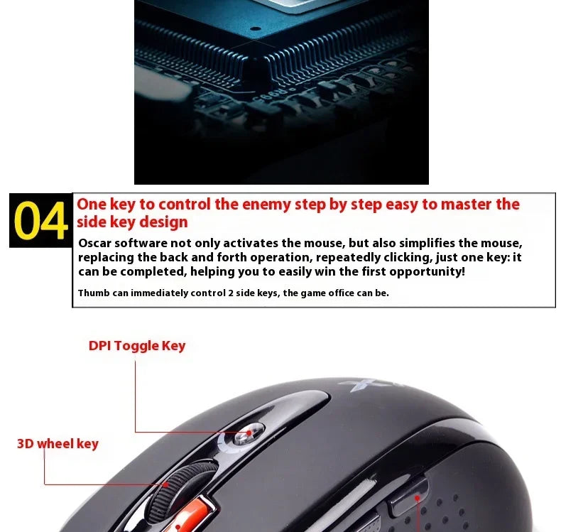 A4TECH Bloody X7-710K Wired Mouse 2000dpi Macro Programming Laptops Accessories CF/LOL/World of Warcraft E-sports Gamer Mouse