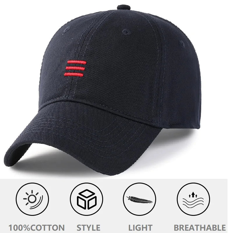 Baseball kapa Big Head Plus Size iz 100 % bombaža, primerna za moške in ženske, nastavljiva kapa »Dad Hat«, velikost 58–60 cm, 61–65 cm