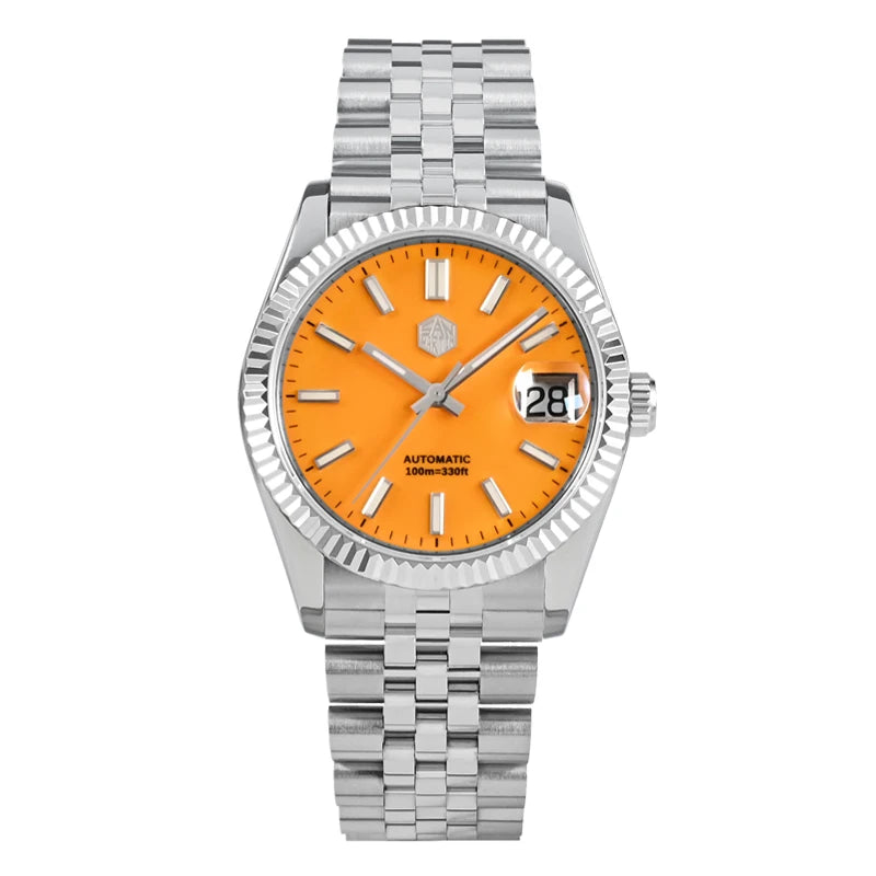 San Martin 36.5mm Men Dress Watch Top Brand Luxury Automatic Mechanical Fashion Couples Watches Sapphire Waterproof 100m BGW9