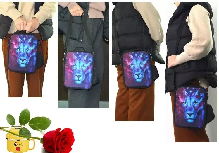 Hot Game Child Insulated Large F-FortniteS Capacity Bag for Boy Girl Student Outdoor Picnic Resuable Thermal Cooler Lunch Box