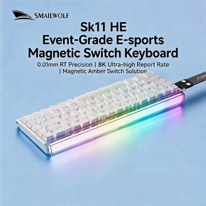 SMAILWOLF SK11 68HE Magnetic Switch Mechanical Keyboard, 68% Layout, Gaming & Esports, Rapid Trigger, 0.01mm, 8K, Wired