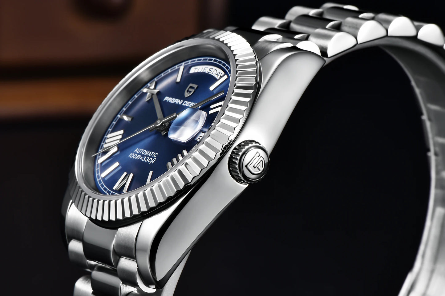 PAGANI DESIGN Men's Watches Green Luxury Automatic Watch For Men ST16 Mechancial Wrist watch Men For 2025 New Stainless steel