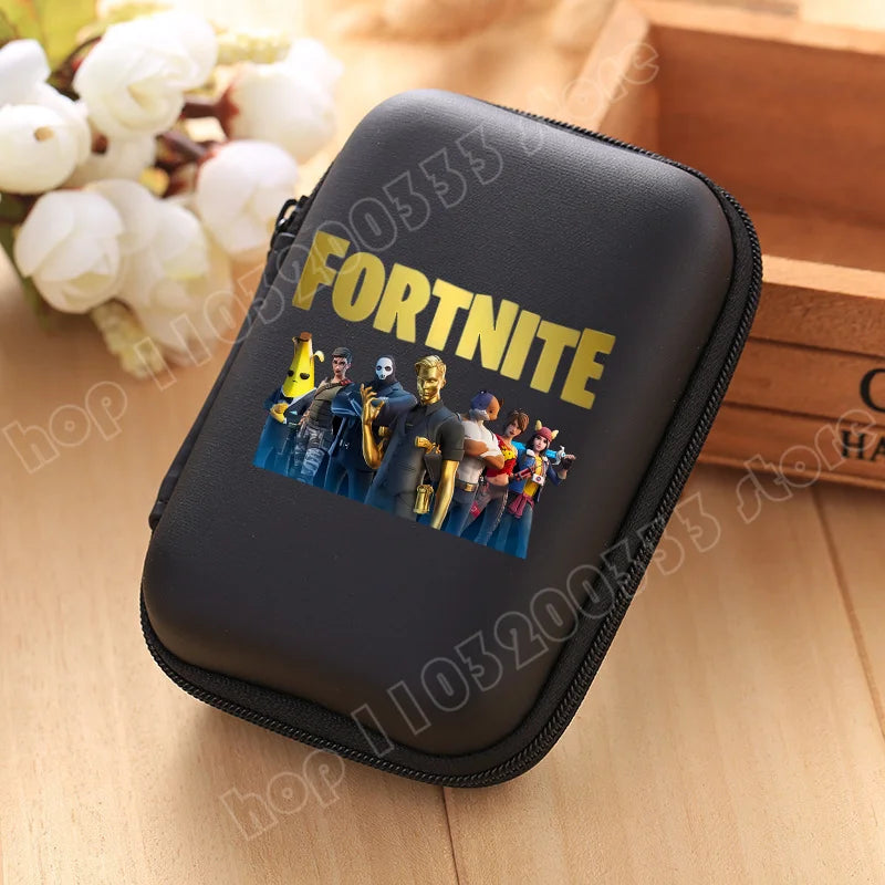 New Fortnite Storage Bag Multi-Function Data Cable Charger Organizer Travel Earphone Protective Pouch Children's Birthday Gift