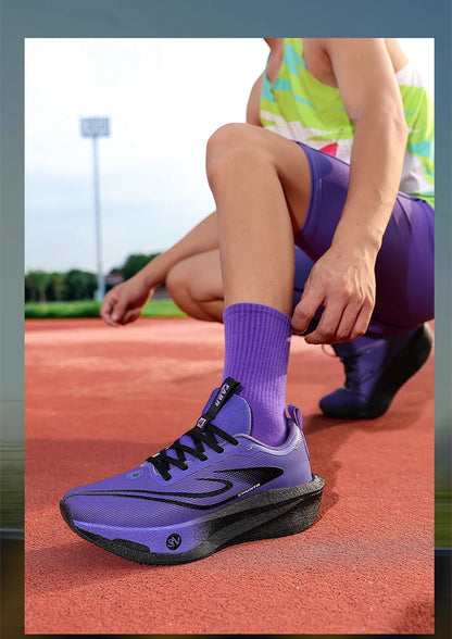 Carbon Plate Sports Running Shoes Marathon Men Breathable Lightweight Women's Comfortable Athletic Nonskid Chunta Sneakers