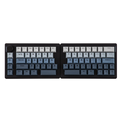 EPOMAKER Split70 QMK/VIA 70% Split Layout Hot-Swap Wired/BT/2.4Ghz Wireless Mechanical Gaming Keyboard with Programmable Knob
