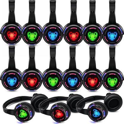 Silent Disco Wireless Headphones and RF LED LOGO Headset For DJ Music Pary Club Headphones only