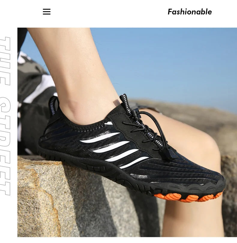 Men and Women Water Shoes, Aqua Shoes, Drainage Beach Sports Swim Sandals, Quick Dry Boating Barefoot Diving Fishing Surfing Sneakers