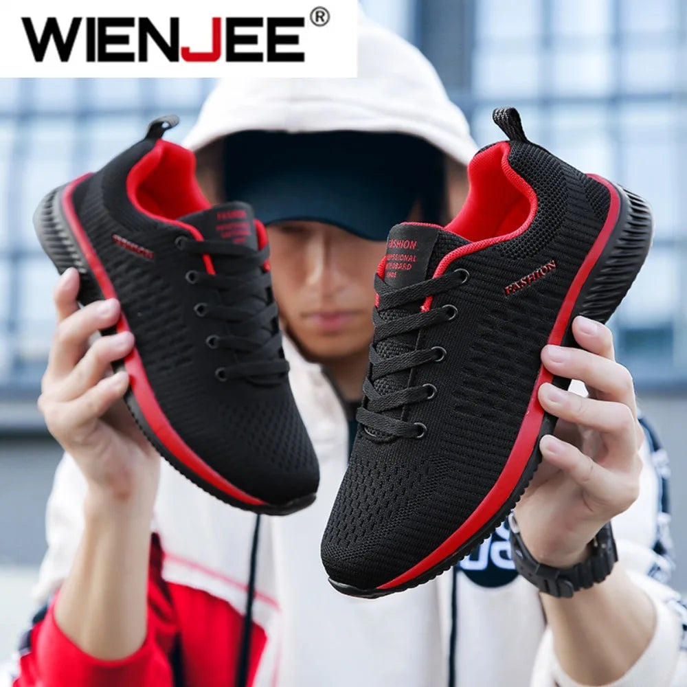Męskie dzianinowe buty do biegania i chodzenia, casualowe sneakersy, oddychające sportowe buty do biegania, treningu i na siłownię, lekkie buty outdoorowe dla kobiet, rozmiary 38-47