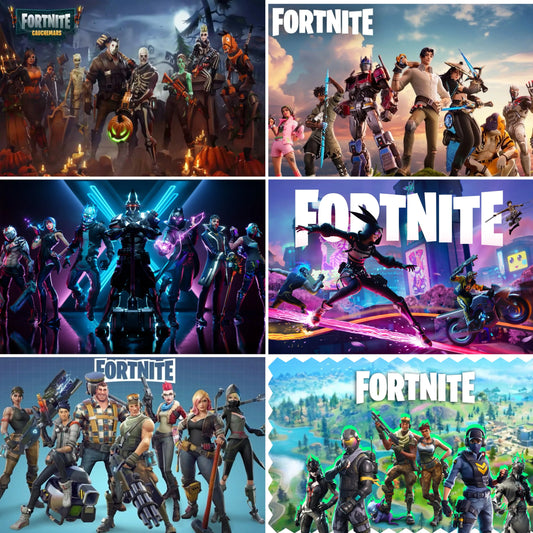 F-Fortnite Backdrop Poster Boy Birthday Party Banner Kids Birthday Cake Table Decor Party Supplies Photography Props Gift