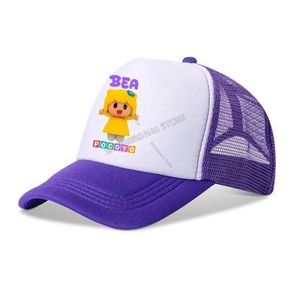 Pocoyos Pattern Baseball Cap for Kids Adult Cartoon Peaked Hat Kawaii Boys Girls Anime Summer Hats Fashion Kids Accessories Gift