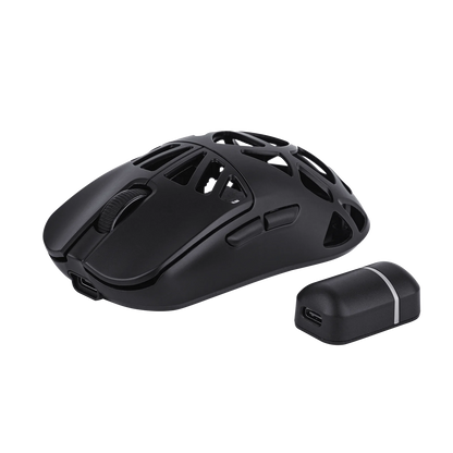 EPOMAKER Carbon X Wired/2.4G/BT Wireless Gaming Mouse 400 to 30,000 DPI Adjustable with PAW3950 Sensor for PC/Mac/Linux