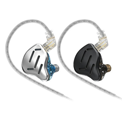 KZ ZAX 7BA 1DD Hybrid In Ear Earphones 16 Driver Unit HIFI Headset Metal Earbuds Earphone 2PIN Cable