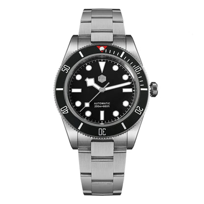 San Martin 40mm Aluminum Bezel NH35 BB58 Automatic Watches For Men Dive Wristwatch 20ATM Sapphire Luminous Reloj SN0008D