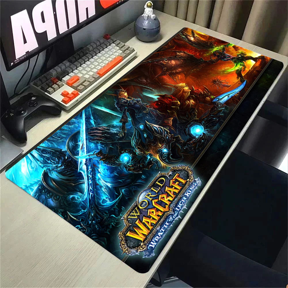 Natural Horde Alliance Mouse Pad Rubber Large Computer Desk Keyboard Mat HD World Of Warcraft Gaming Mousepad Speed Locking Edge