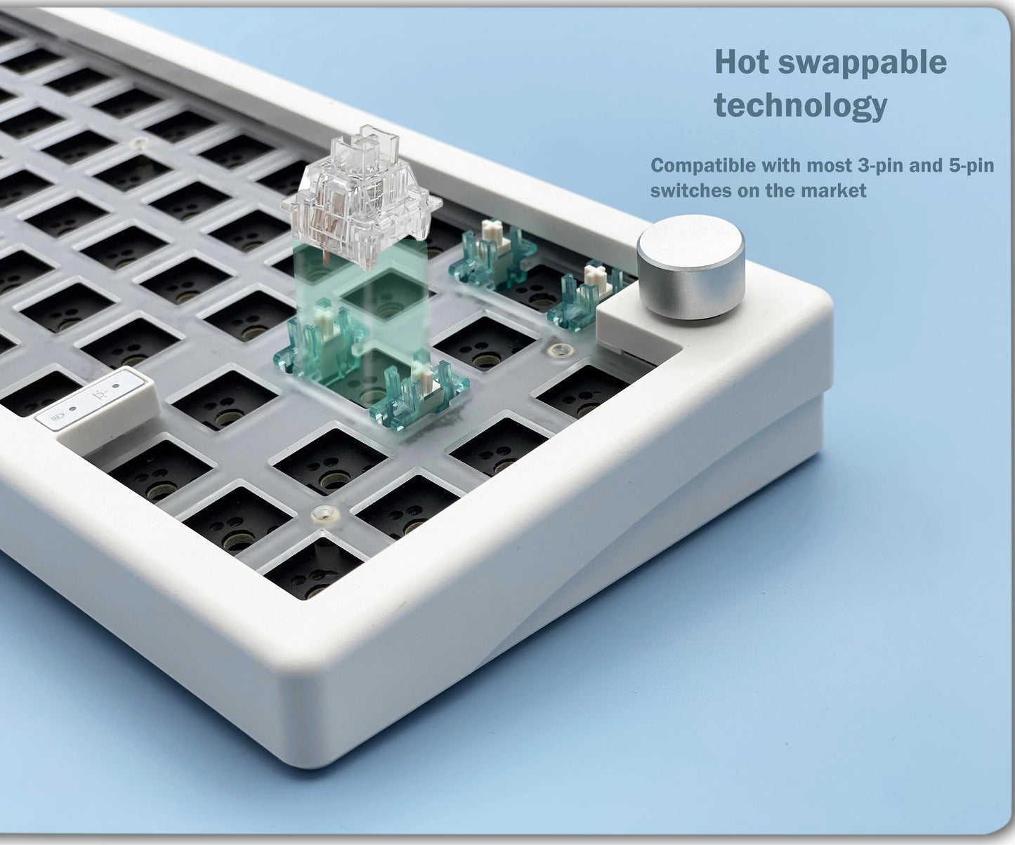 ZUOYA GMK67 customized Mechanical keyboard kit hot-swappable Bluetooth 2.4G Wireless RGB Backlit Gasket Structure keyboard 3-mod
