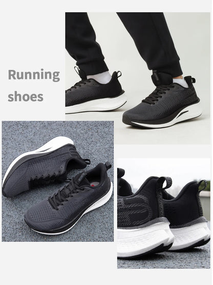 Baasploa Herren-Joggingsportschuhe mit Carbonplatte, professioneller Dämpfung, atmungsaktive rutschfeste Outdoor-Laufsneaker