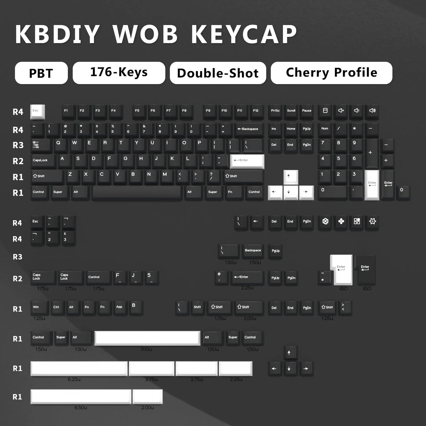 KBDiy GMK MarrsGreen Keycap Cherry Profile Double Shot PBT ISO Keycaps For DIY Gamer Mechanical Keyboard Kit Gaming Point KeyCap