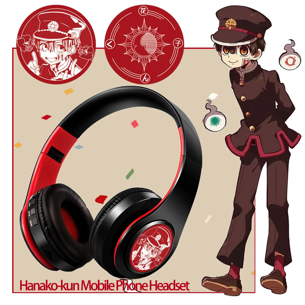 Miku Nakano Sanjiu Cosplay Bluetooth Headset 5.0 Over-ear Stereo Anime Headphones  for Mobile Phone