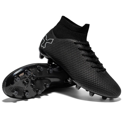 New Unisex Long Spike Football Boots Men Broken Nail Soccer Shoes AG/TF Training Soccer Cleats Sneakers Non-Slip Ankle Zapatos