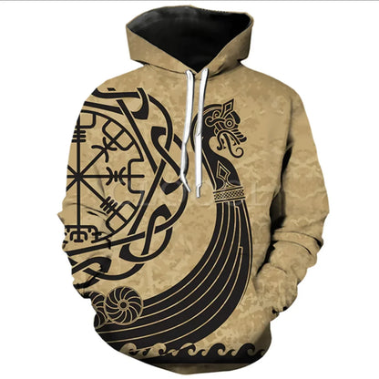 2023 neuer Herbst-Hoodie für Herren mit Wolf-Print, 3D-Sweatshirt, urban, trendig, vielseitig kombinierbar, Oversized-Oberteil, Kapuzenpullover, Herrenbekleidung