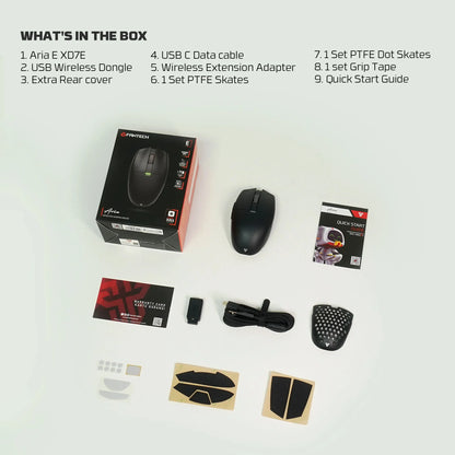 FANTECH Aria XD7E 2.4G Wireless Gaming Mouse PixArt 3311 1000Hz 59g Lightweight Gamer Mice  For PC Laptop