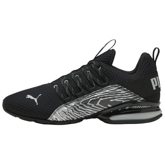 Chaussures de course basses Puma Axelion Bio, confortables, antidérapantes, résistantes à l'usure, noires 311000-02