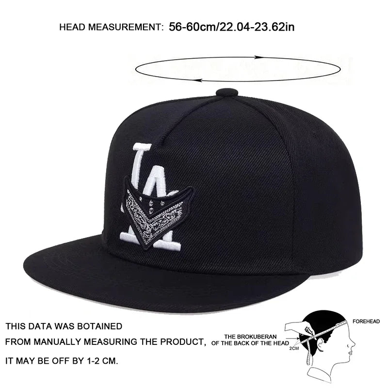 Unisex Los Angeles Embroidery Hip-hop Hats Spring Autumn Outdoor Adjustable Casual Baseball Caps Trucker Caps Sunscreen Hat