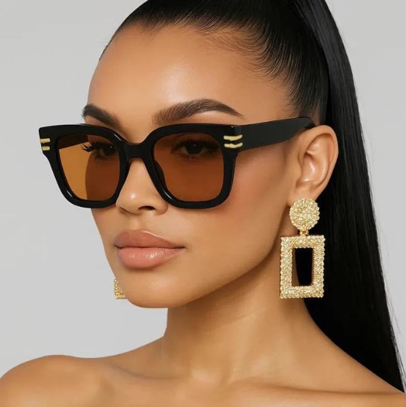 Square Oversized Sunglasses Trendy Premium UV Blocking Driving Sun Glasses for Men Women personality Unisex Eyewear Shades