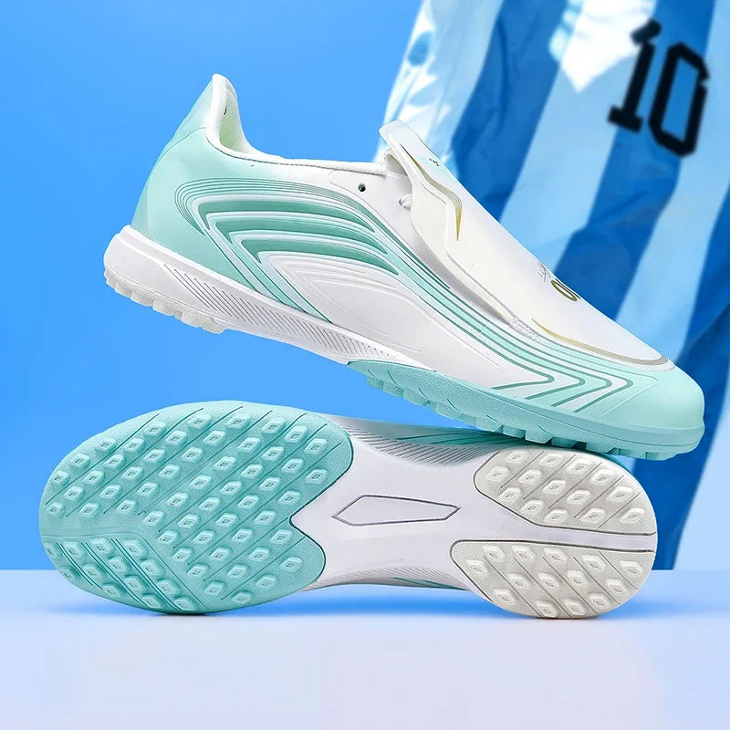 Nouvelles chaussures de football pour hommes, baskets de futsal, crampons de haute qualité, antidérapantes, chaussures de football d'intérieur, pour terrain synthétique, best-seller, montantes, pour extérieur