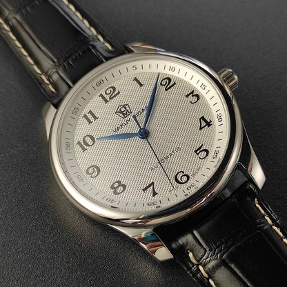Vakuy Automatic Mechanical Watch Man's Business Auspicious Face Seagull ST2130 Movement Blue Pointer Waterproof Men's