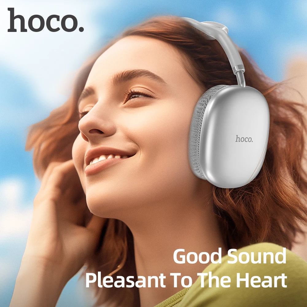 HOCO W35 Air Over-ear Bluetooth Headphones Wireless Sports headset Suport TF card AUX mode Stereo Smart Gaming Student Earphones