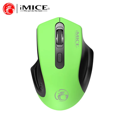 Silent 2.4G USB Wireless Mouse Battery Style Optical Tracking Computer Mice Receiver Soundless Mice For Office Laptop Ipad Mac