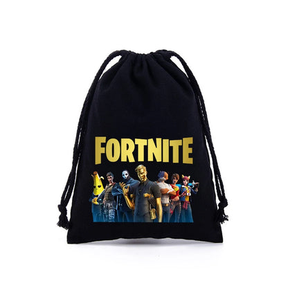 Fortnites Boys Girls Drawstring Bags Cartoon Anime Printed Large Capacity Storage Bags Tote Bag Handbag New Cute Birthday Gifts