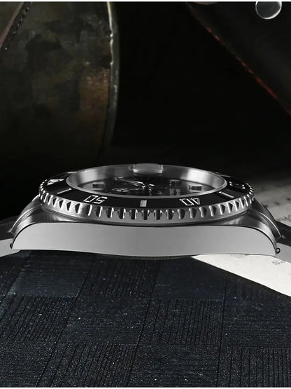 San Martin 40mm Water Ghost PT5000 Automatic Men Diving Watch Business Mechanical Sapphire Waterproof 20Bar Luxury BGW-9 SN0017D