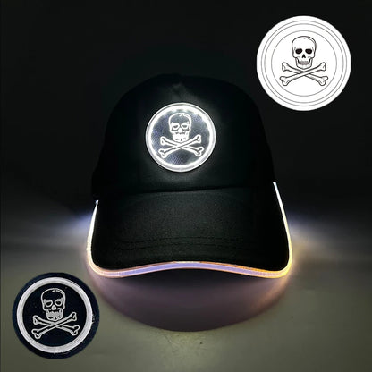 Fashion Glowing Baseball Cap LED Light Up Hip Hop Hat Bar Club Props Fluorescent Hat Men Women DJ Dance Supplies Costume