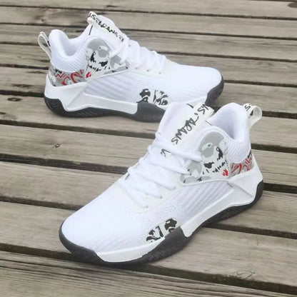 Nouvelles baskets antidérapantes pour hommes, chaussures de basket-ball montantes de luxe confortables, chaussures de course tendance et polyvalentes, chaussures décontractées