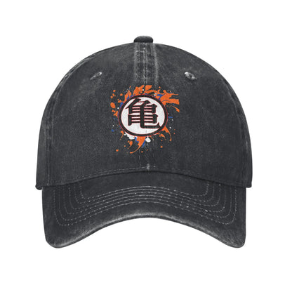 Dragon Ball Master Rosh TURTLE SCHOOL Unisex Baseball Cap  Distressed Washed Caps Hat Fashion Outdoor Unstructured Soft Headwear