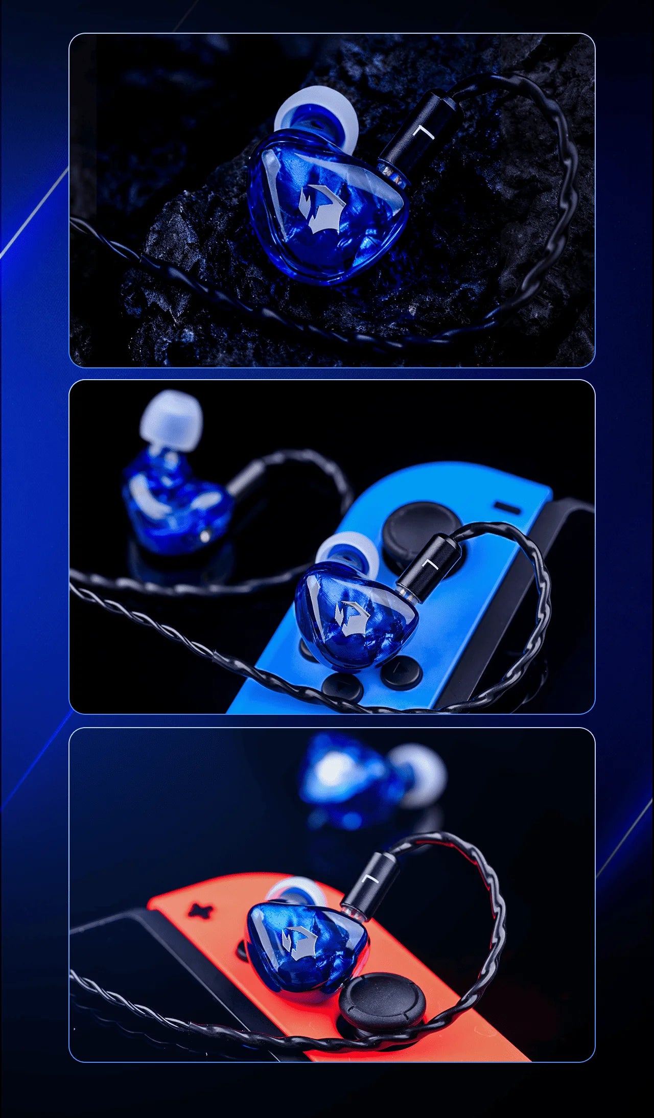 EPZ G10 Wired Earphones HIFI Music IEM In Ear Noise Cancellation Headphones Gaming Type C 1.7M/3.5MM Detachable Earphone Cable